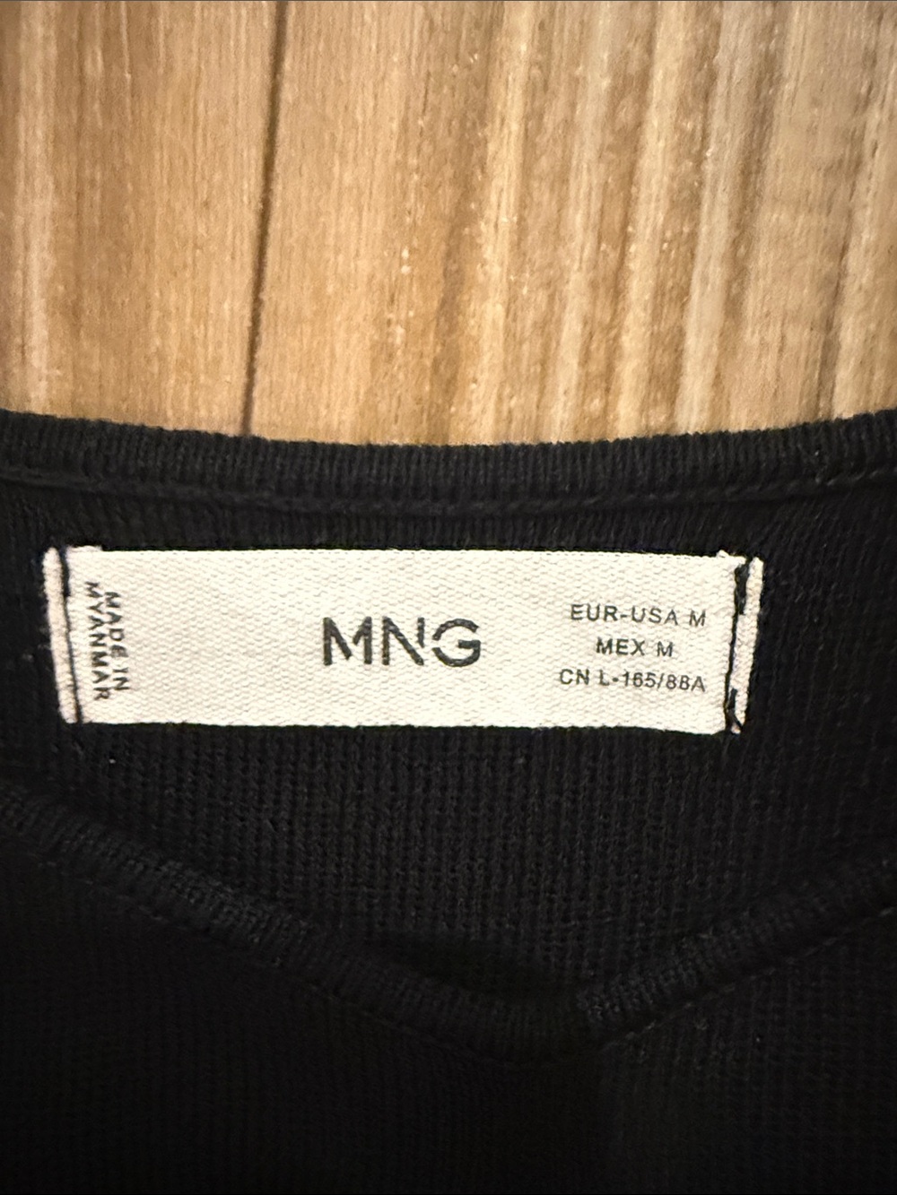 EUC Mango Classic Black Sleeveless Midi knit dress size M ~$89 - Picture 4 of 5